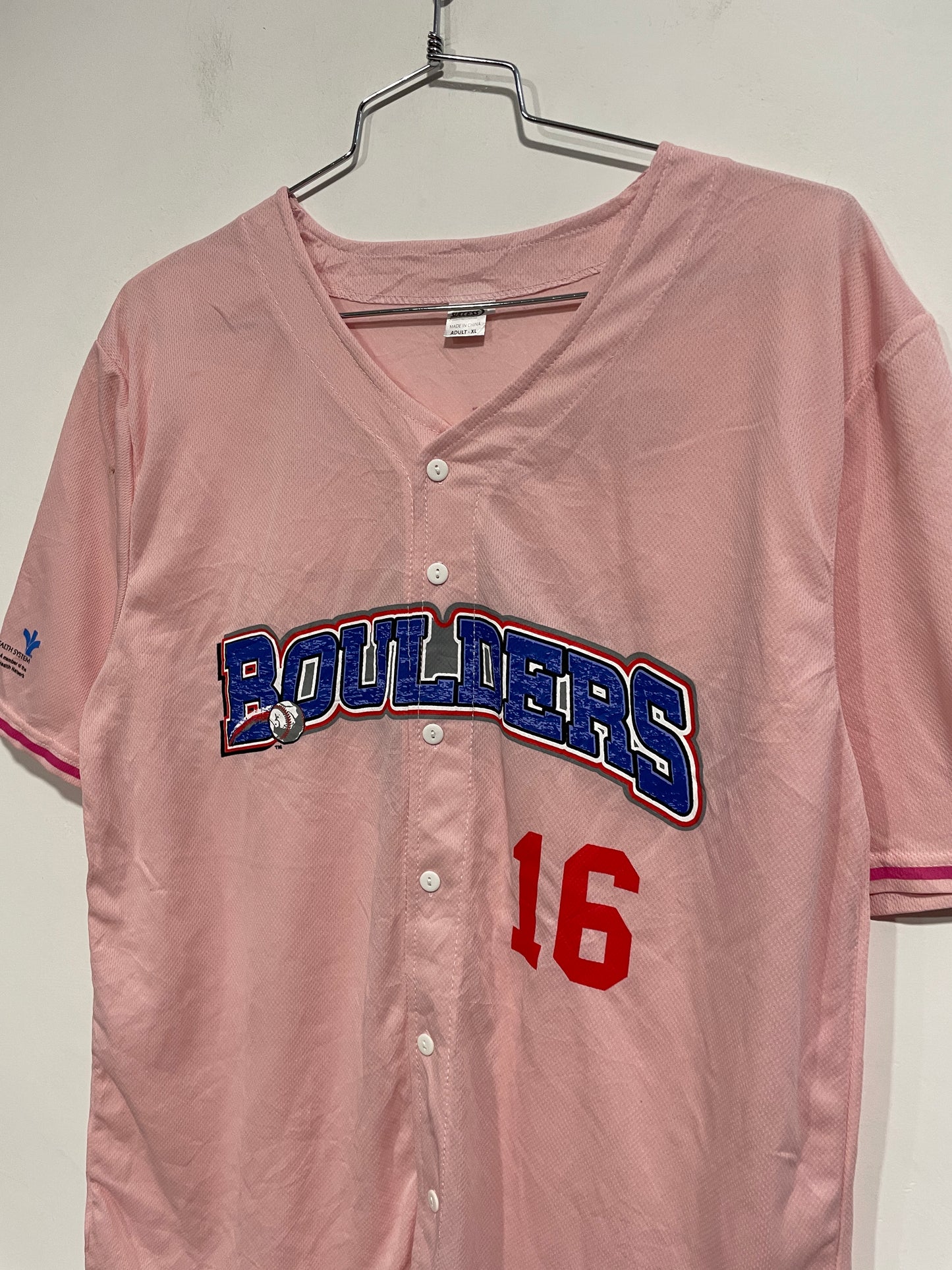 Maglia baseball rosa (C481)