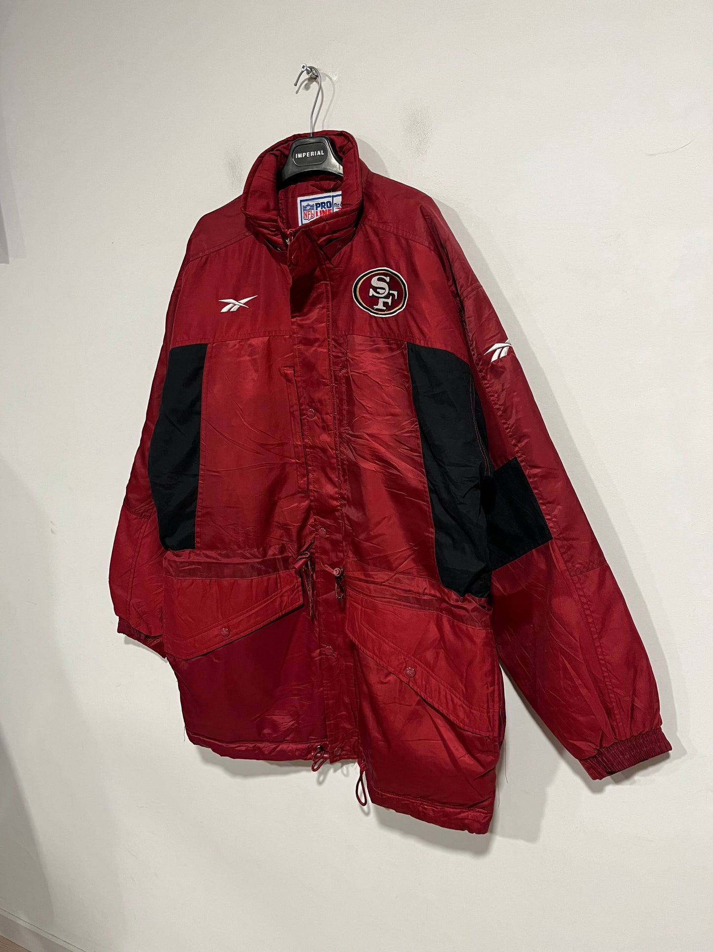 Giubbotto parka Reebok official NFL San Francisco 49ers (G731)
