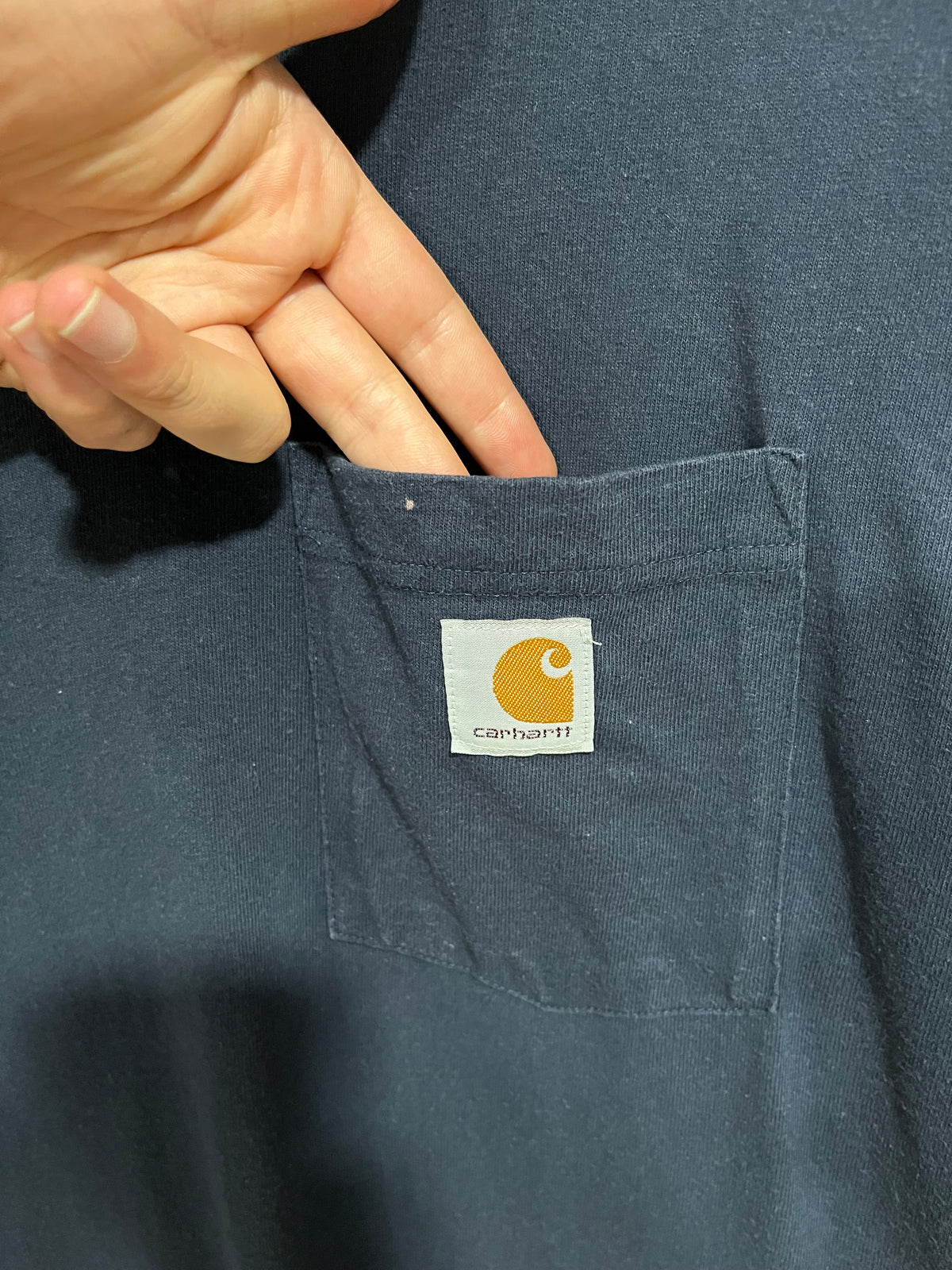 T shirt long sleeve Carhartt blu (H265)