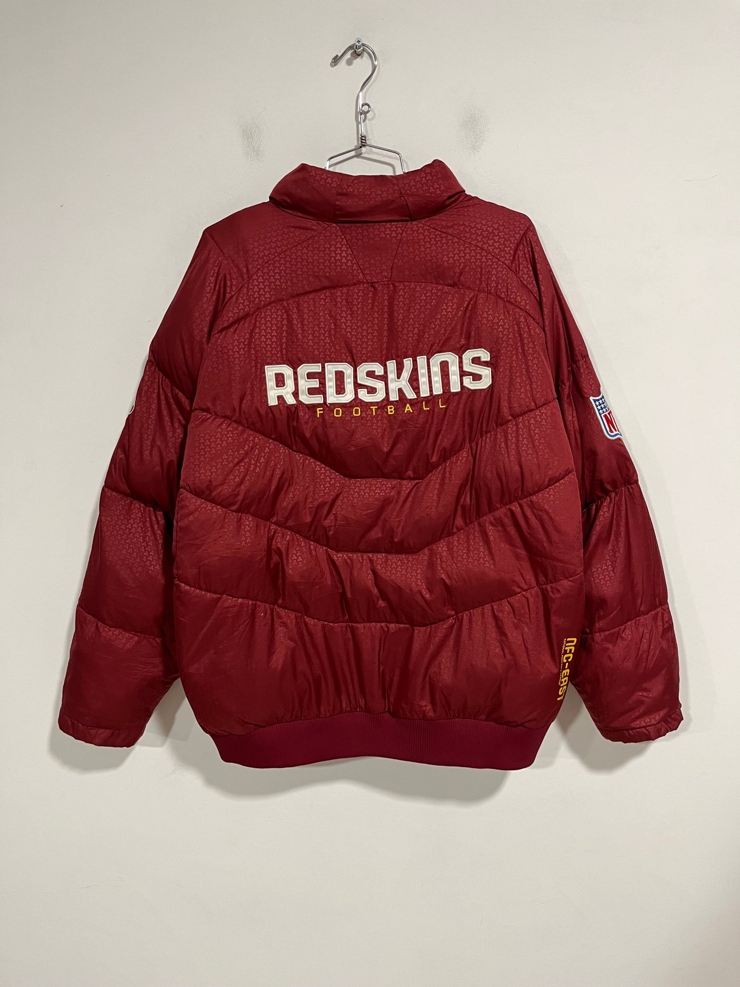 Raro giubbotto piumino NFL Washington Redskins (F548)