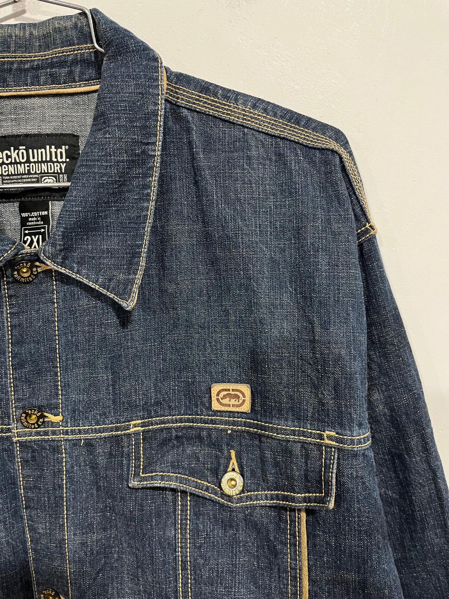 Giubbotto in jeans Ecko hip hop y2k (H186)